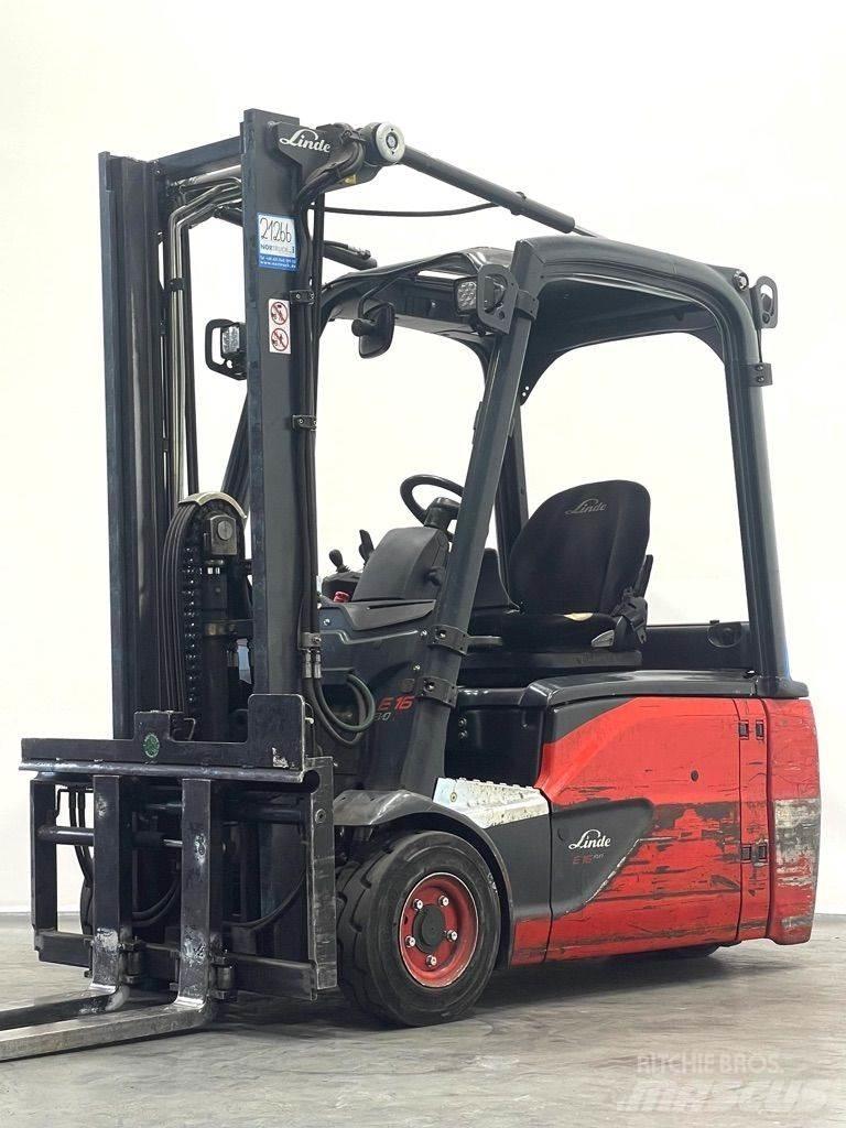 Linde E16L-386-EVO Elektrikli forkliftler