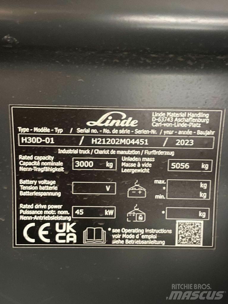 Linde H30D-01-1202 Dizel forkliftler