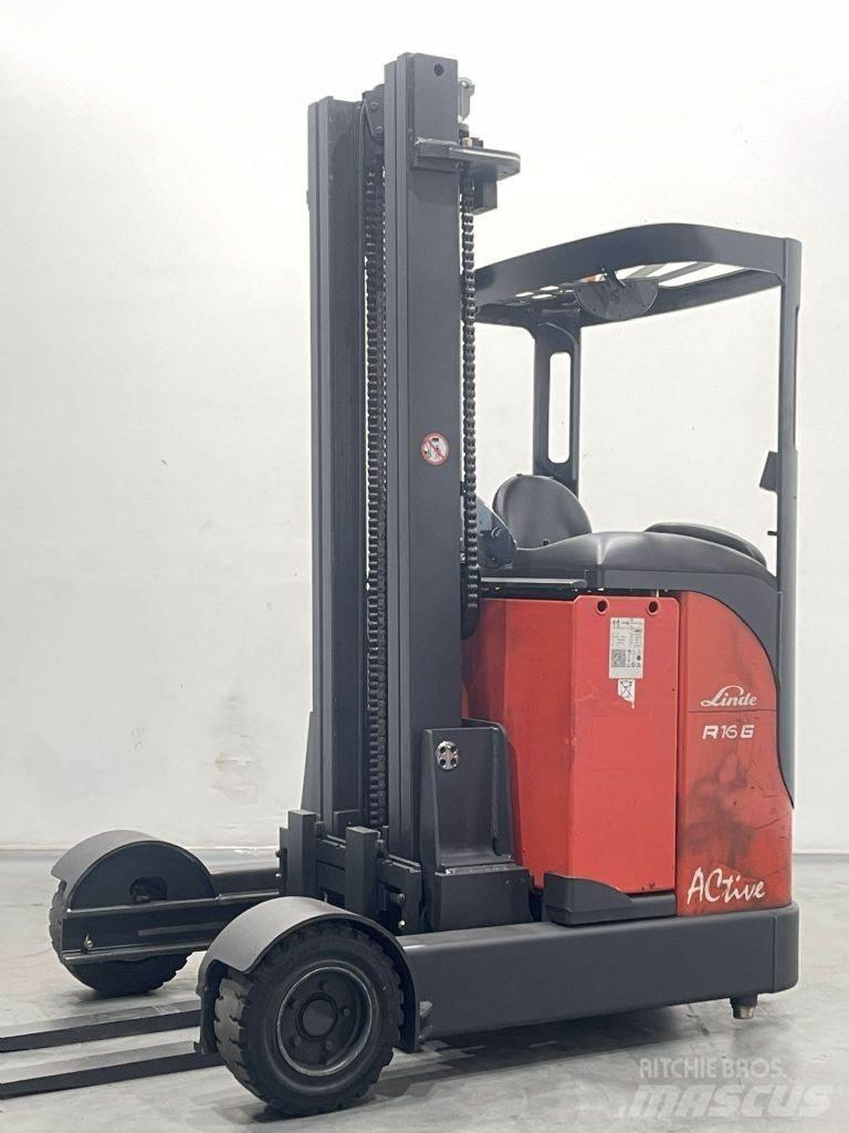 Linde R16G-12-115 Reach truck - depo içi istif araçları