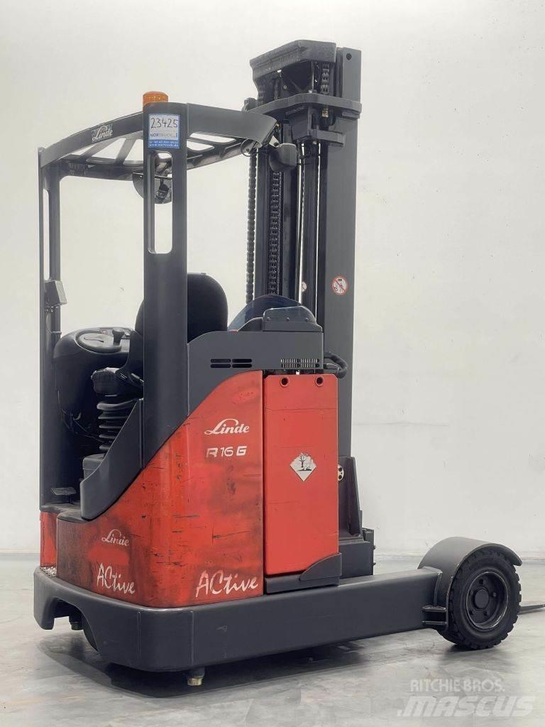 Linde R16G-12-115 Reach truck - depo içi istif araçları