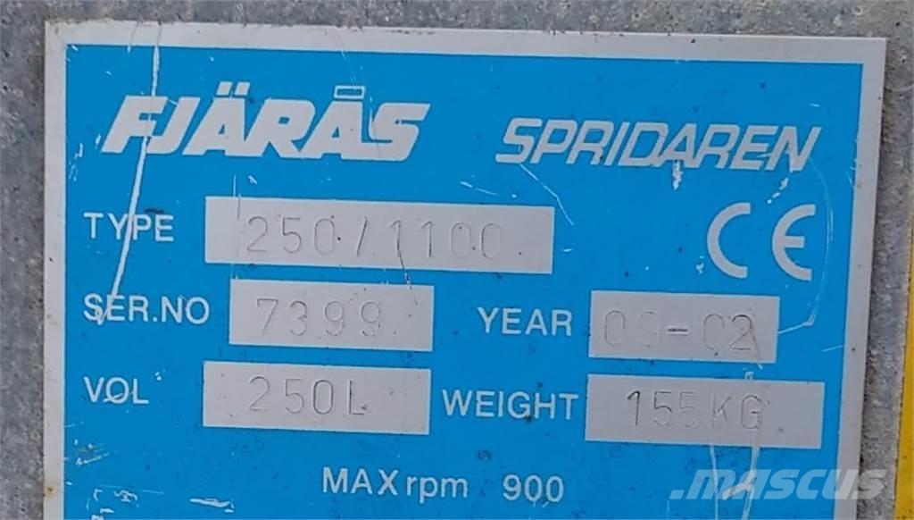  250/1100 3-p fäste Kum ve tuz serpiciler