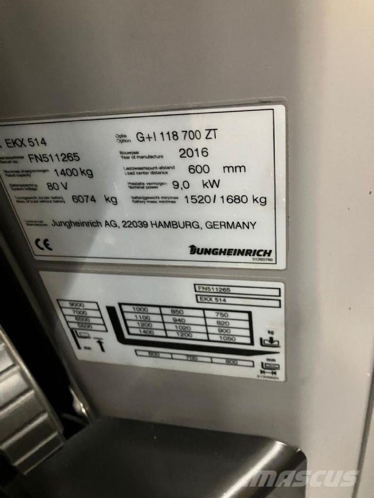 Jungheinrich EKX 514 Yüksek seviye siparis toplayici