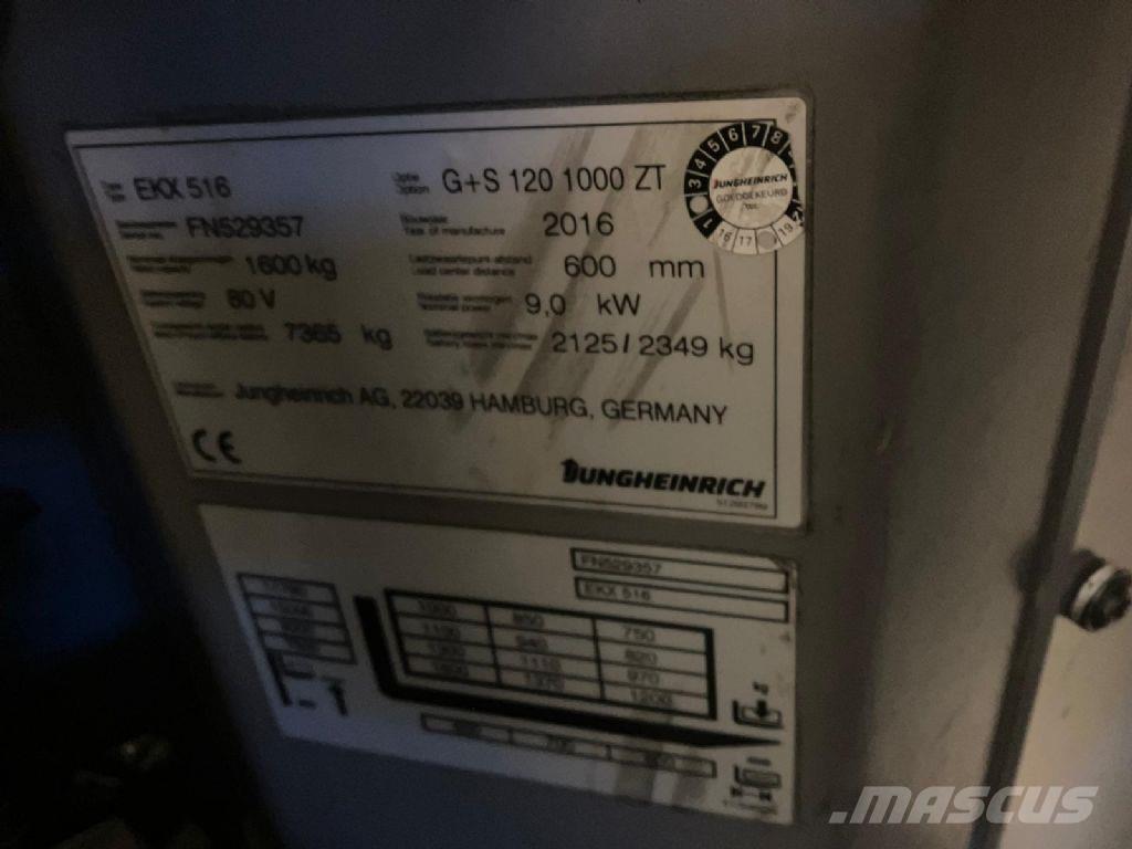 Jungheinrich EKX 516 Yüksek seviye siparis toplayici