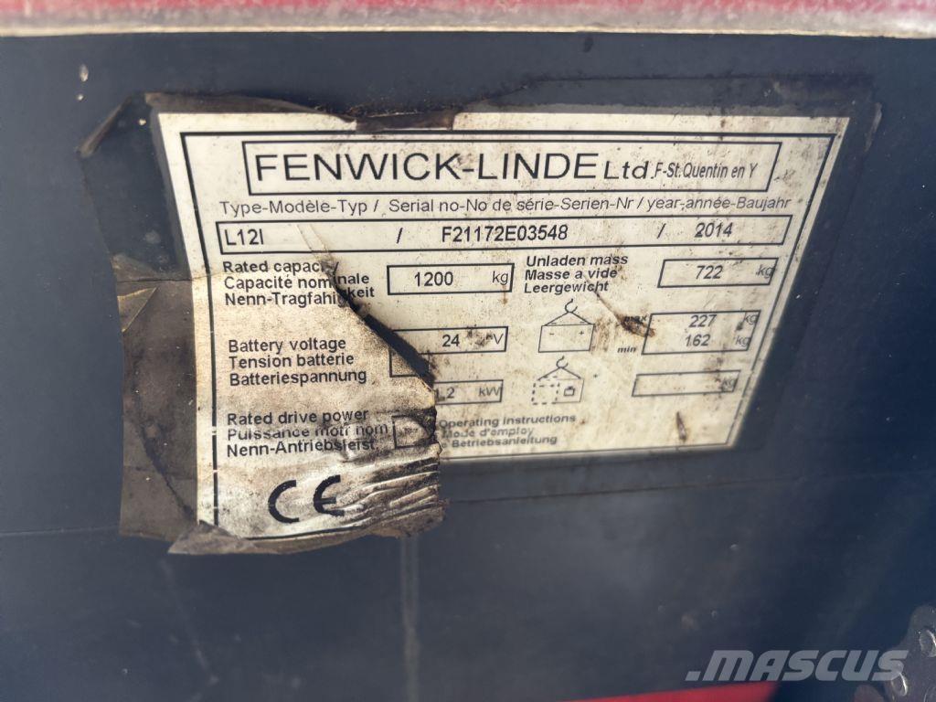 Linde L12i Yaya kumandali istif makinasi