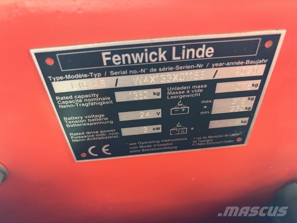 Linde L16.AS Yaya kumandali istif makinasi