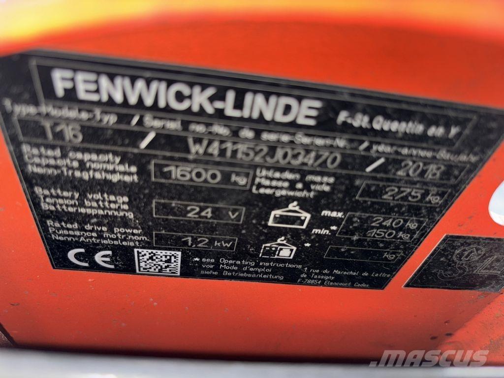 Linde T16 Düsük seviye kaldirici