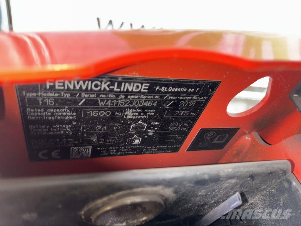 Linde T16 Düsük seviye kaldirici