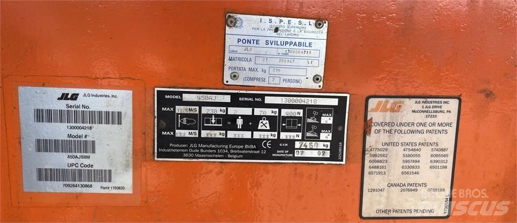 JLG  Körüklü personel platformları