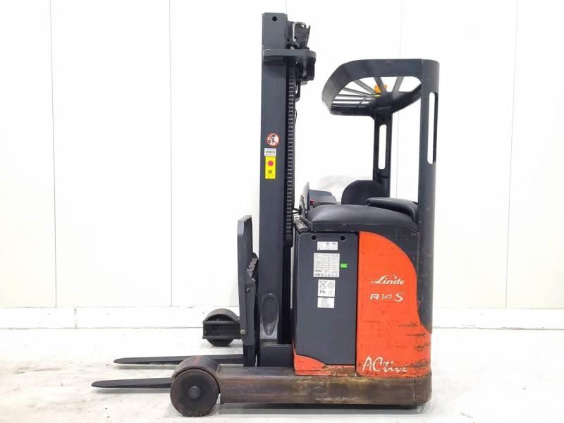 Linde R14-03 Reach truck - depo içi istif araçları
