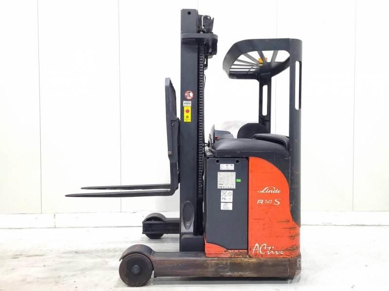 Linde R14-03 Reach truck - depo içi istif araçları