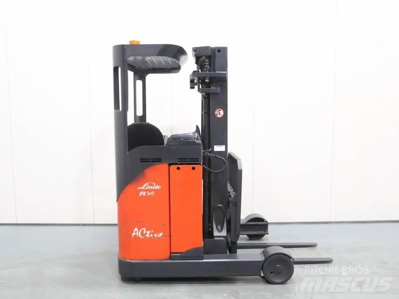 Linde R14S Reach truck - depo içi istif araçları