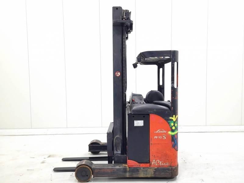 Linde R16 Reach truck - depo içi istif araçları