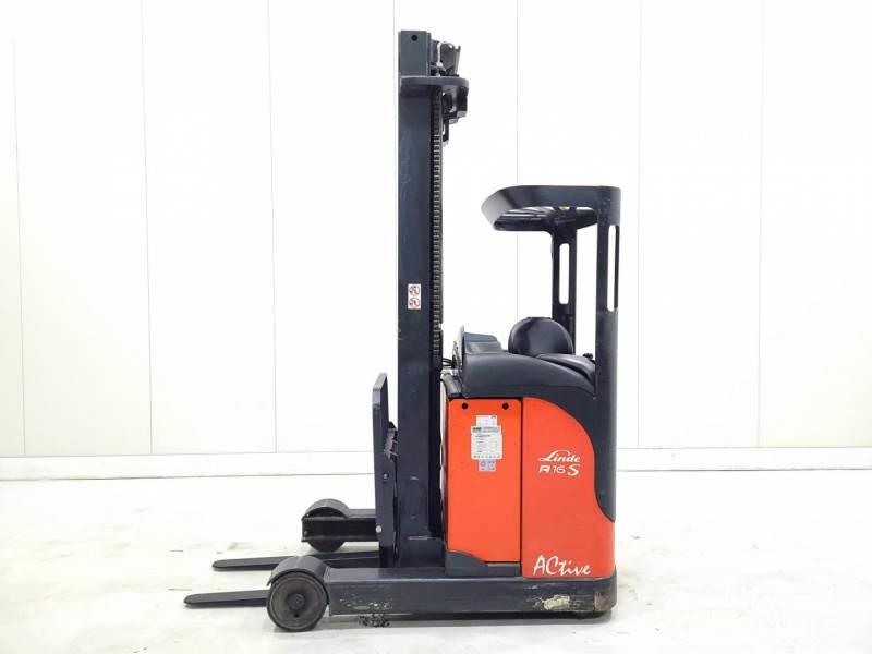 Linde R16SN-12 Reach truck - depo içi istif araçları