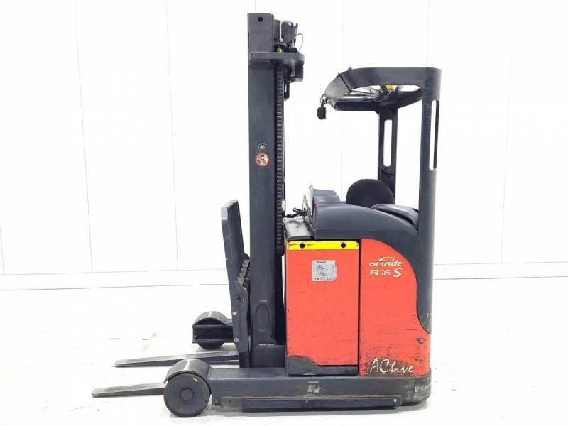 Linde R16SN-12 Reach truck - depo içi istif araçları