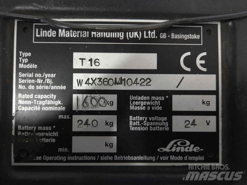 Linde T16 Transpaletler