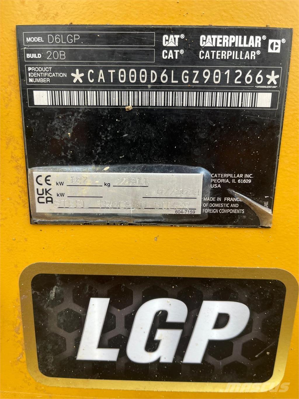 CAT D6LGP Paletli dozerler