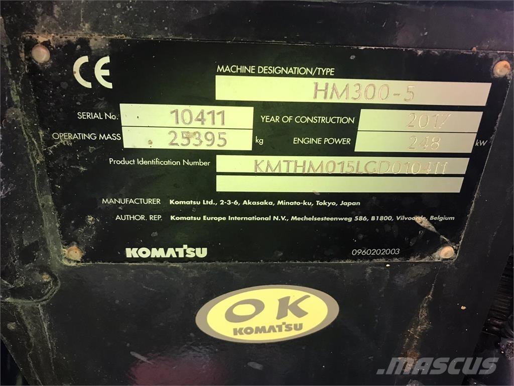 Komatsu HM300-5 Belden kirma kaya kamyonu