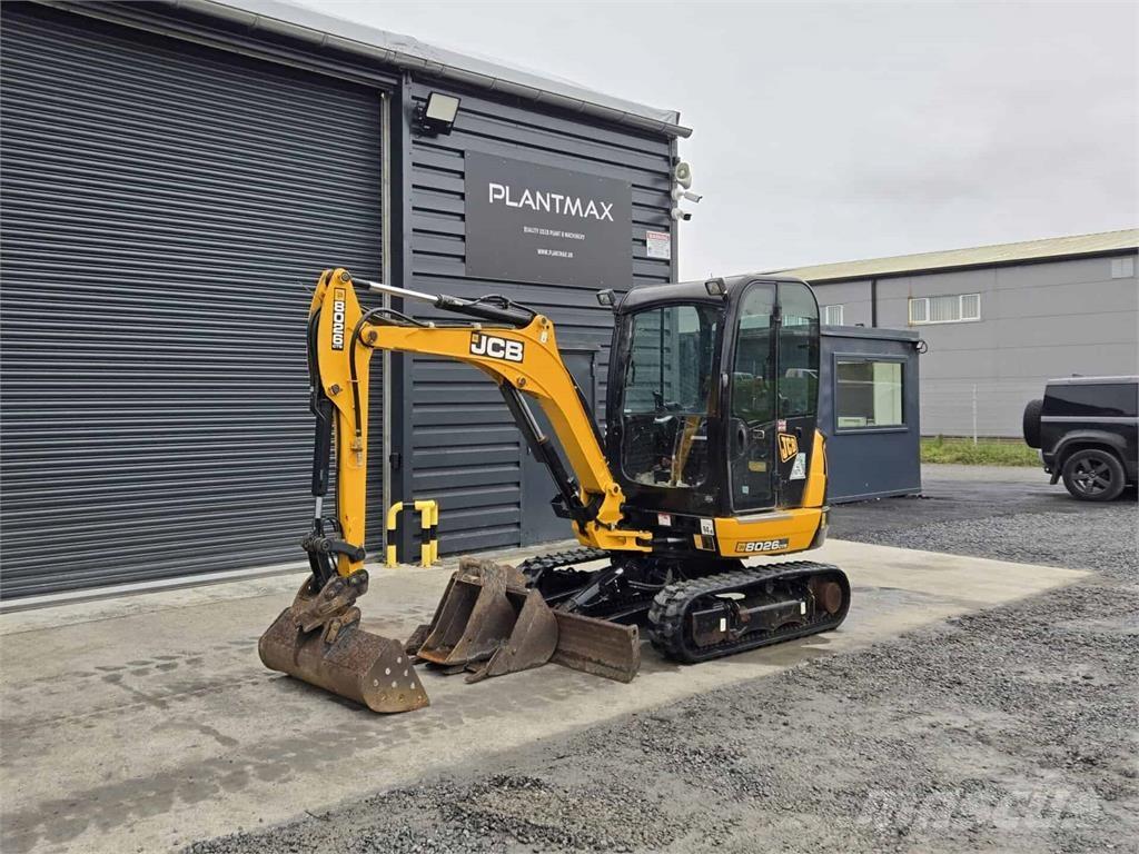 JCB 8026 Mini ekskavatörler, 7 tona dek