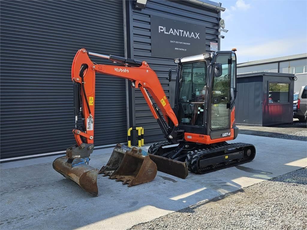 Kubota U27-4 Mini ekskavatörler, 7 tona dek