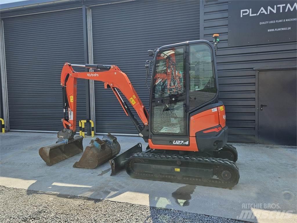 Kubota U27-4 Mini ekskavatörler, 7 tona dek
