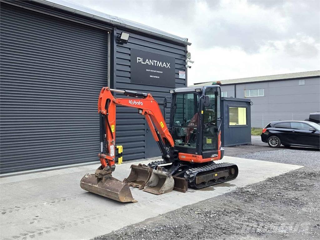 Kubota U27-4 Mini ekskavatörler, 7 tona dek