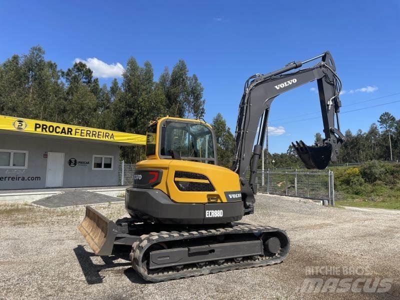 Volvo ECR88 Mini ekskavatörler, 7 tona dek