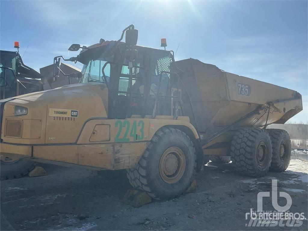 CAT 735 Belden kirma kaya kamyonu