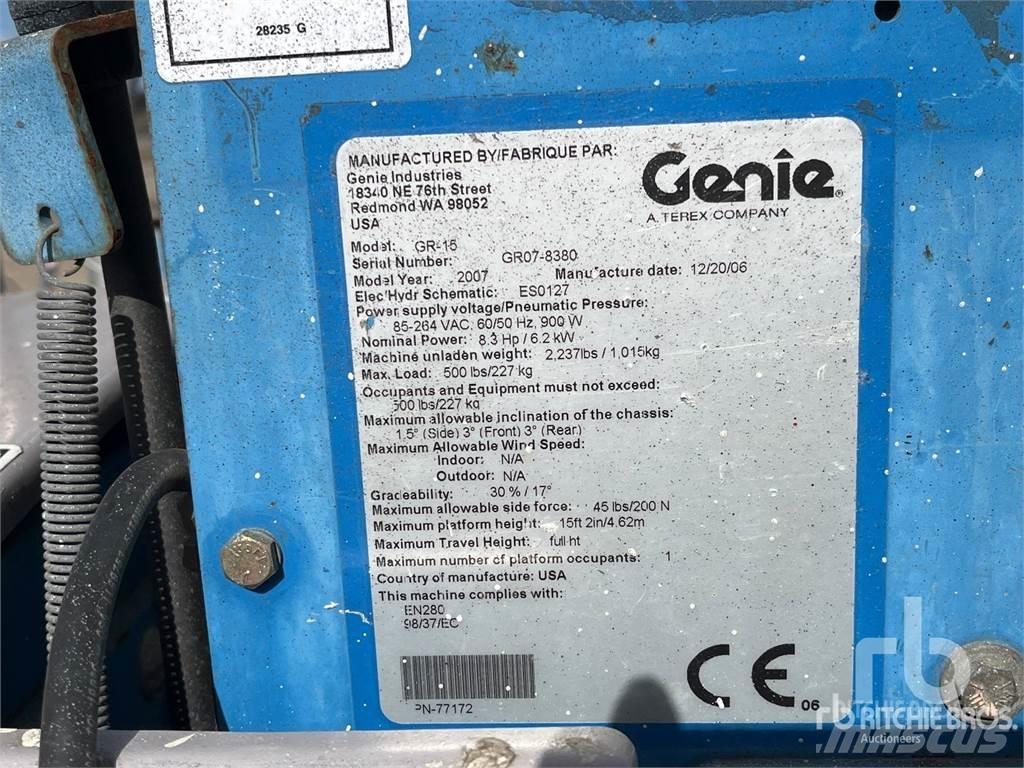 Genie GR15 Körüklü personel platformları