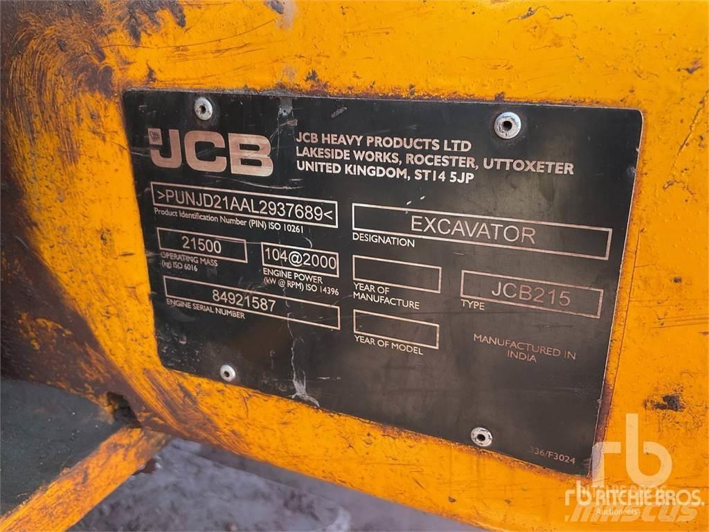 JCB 215LC Paletli ekskavatörler