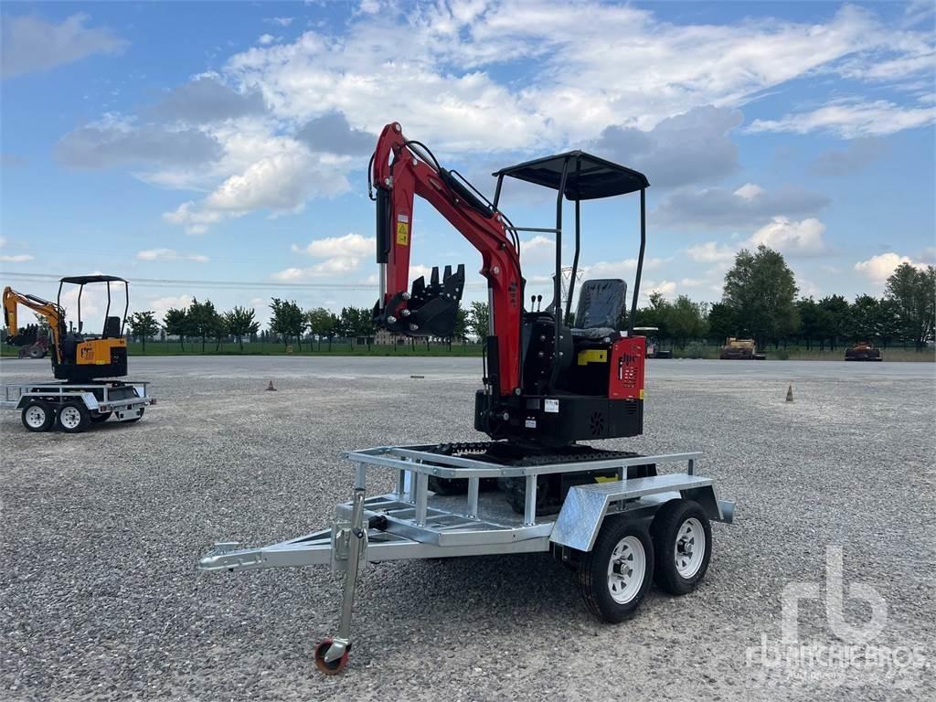 JPC HT12 Mini ekskavatörler, 7 tona dek