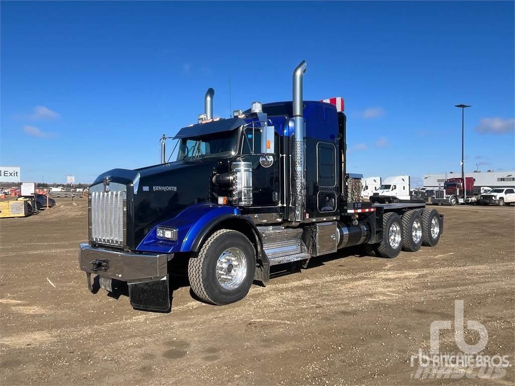 Kenworth T800 Düz Platformlu Oto Çekiciler/vinçli kamyonlar