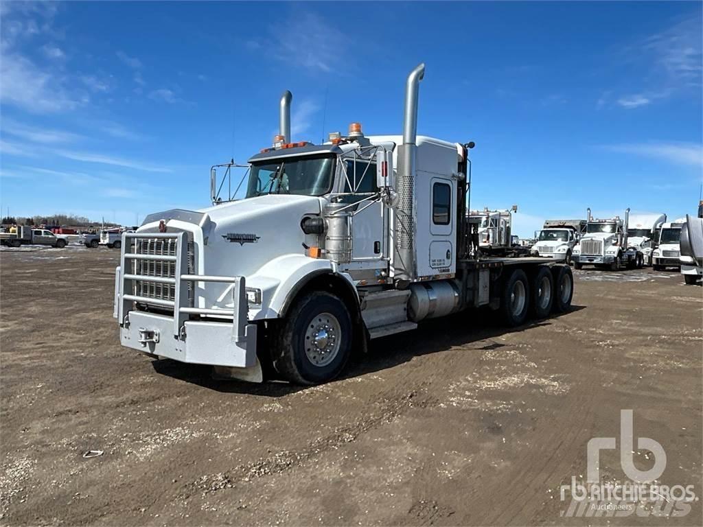 Kenworth T800 Düz Platformlu Oto Çekiciler/vinçli kamyonlar