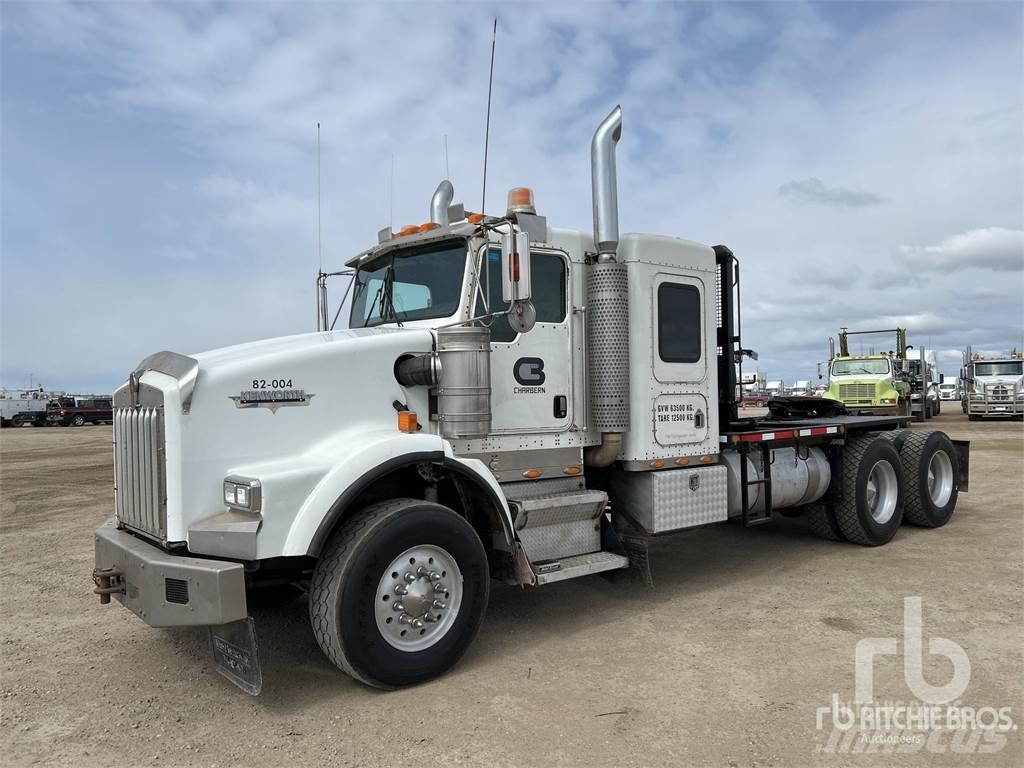 Kenworth T800 Düz Platformlu Oto Çekiciler/vinçli kamyonlar