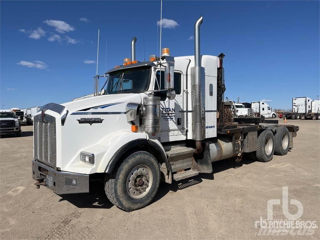Kenworth T800B Düz Platformlu Oto Çekiciler/vinçli kamyonlar