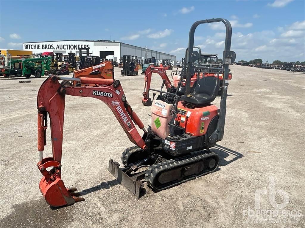 Kubota K008-3 Mini ekskavatörler, 7 tona dek