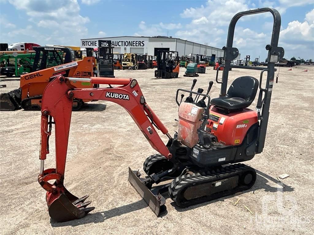 Kubota K008-3 Mini ekskavatörler, 7 tona dek