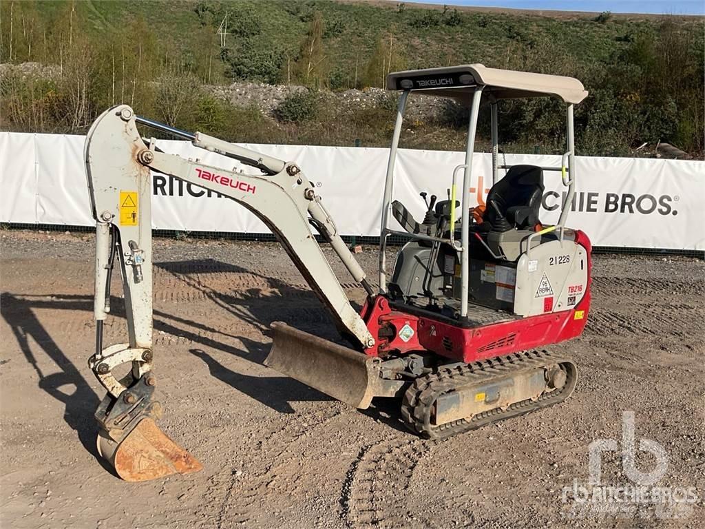 Takeuchi TB216 Mini ekskavatörler, 7 tona dek