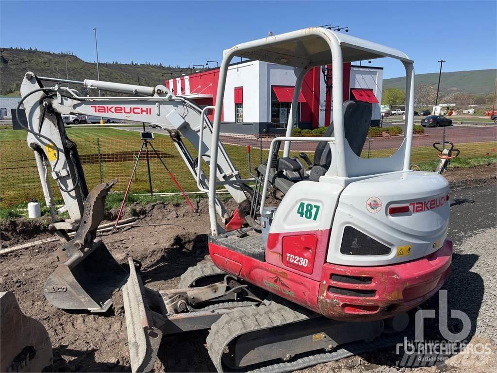 Takeuchi TB230 Mini ekskavatörler, 7 tona dek