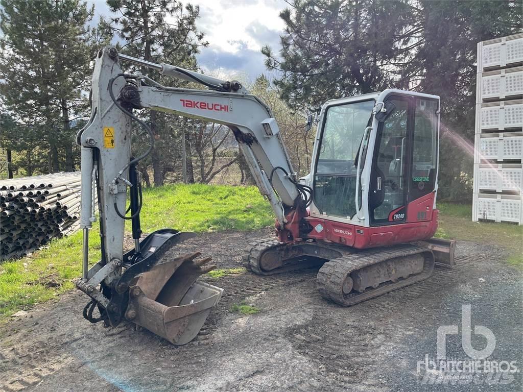 Takeuchi TB240 Mini ekskavatörler, 7 tona dek