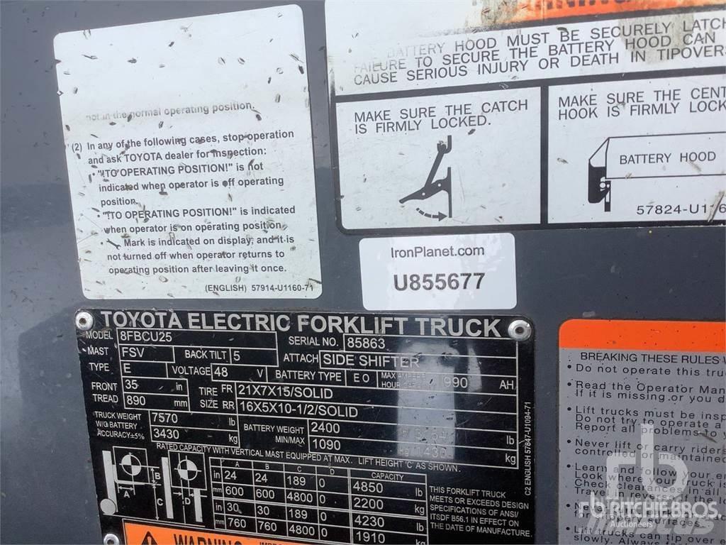 Toyota 8FBCU25 Elektrikli forkliftler