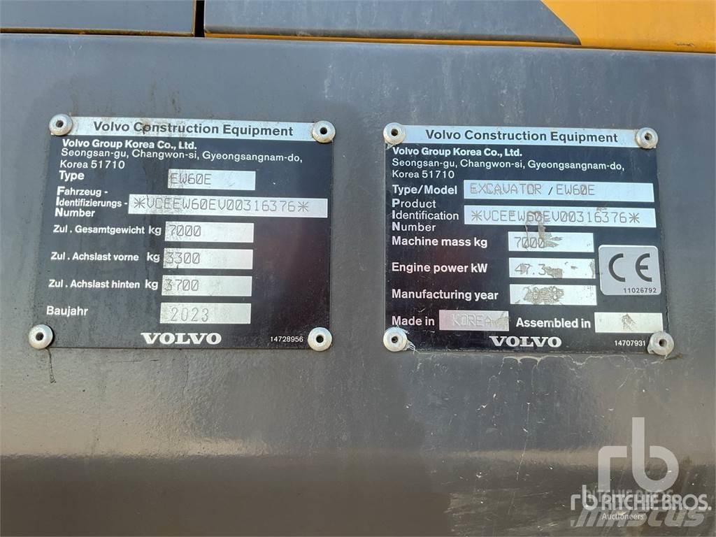 Volvo EW60E Lastik tekerli ekskavatörler