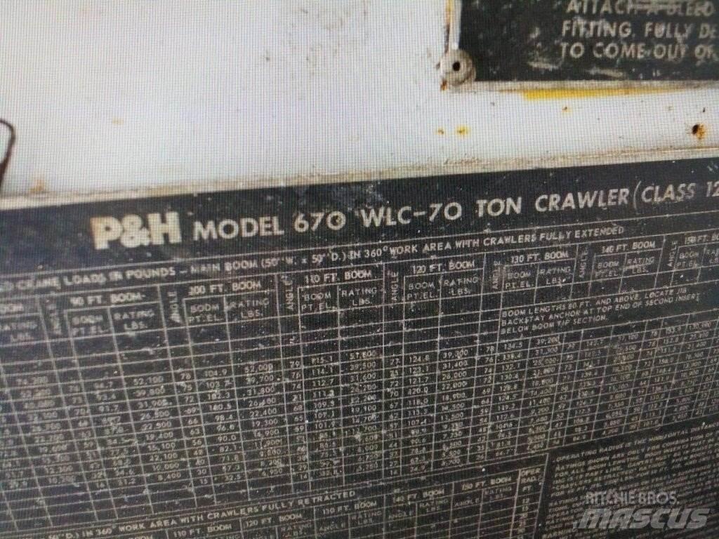 P&H 670W LC Paletli vinçler