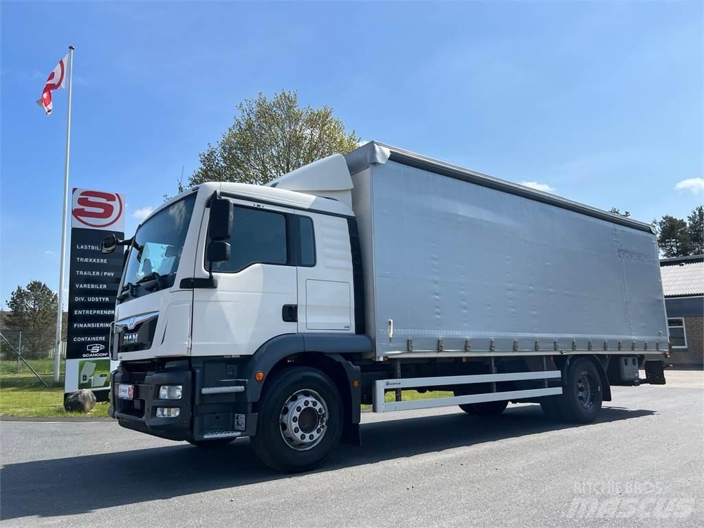 MAN TGM 18-340 BL Kayar tenteli kamyonlar