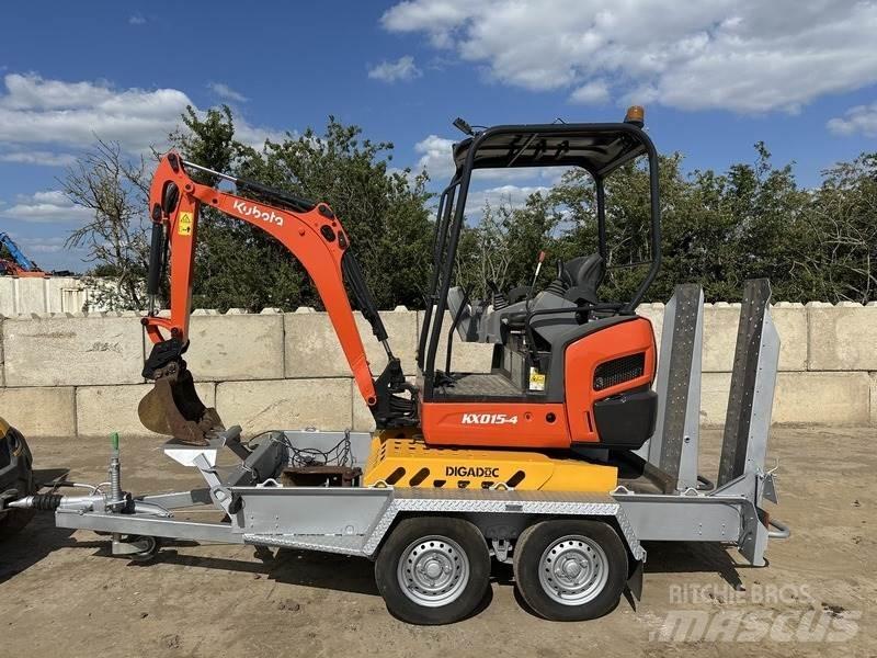 Kubota KX015-4 Mini ekskavatörler, 7 tona dek