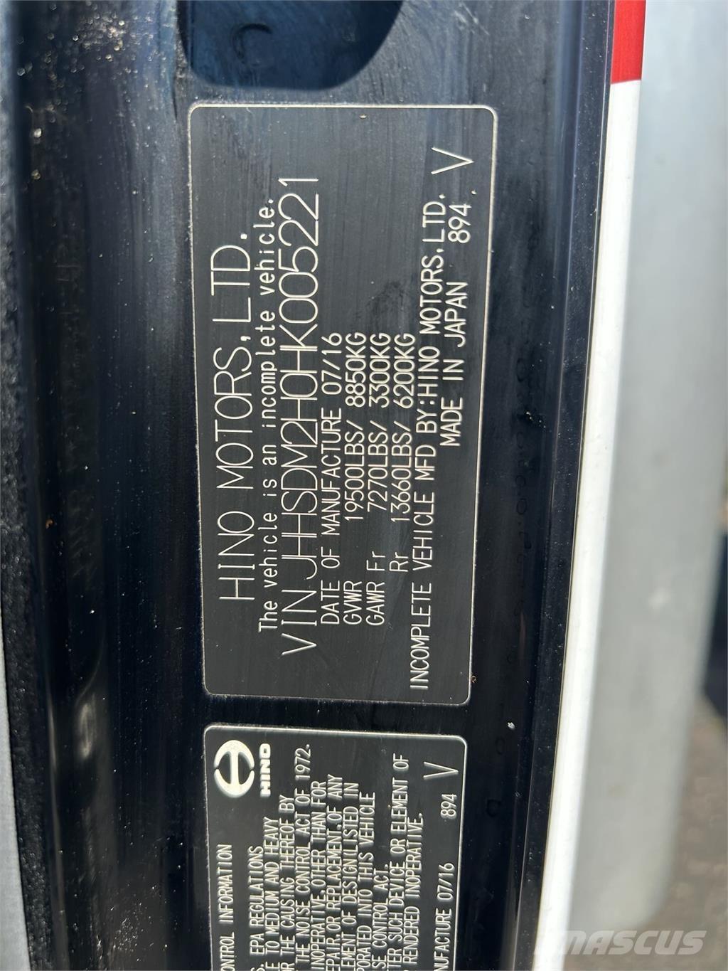 Hino 195 Kapali kasa kamyonlar
