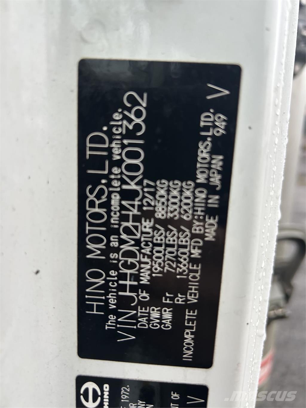 Hino 195 Kapali kasa kamyonlar