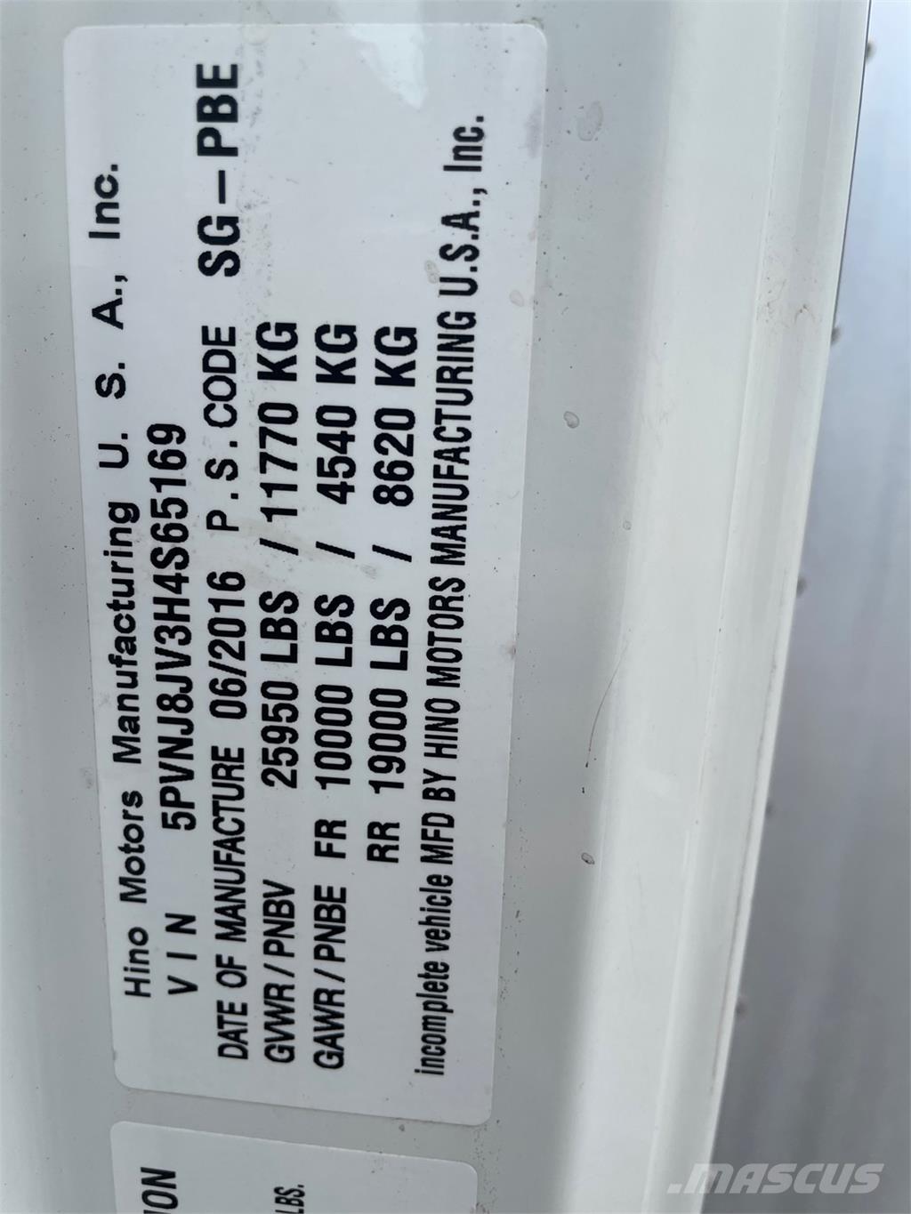 Hino 268A Kapali kasa kamyonlar