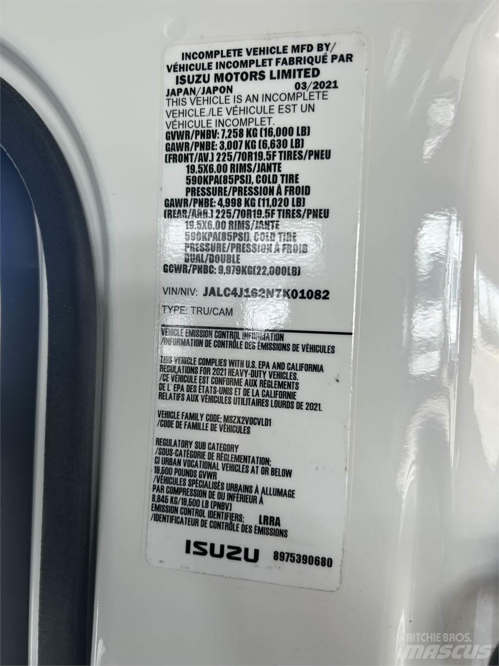Isuzu NPR XD DC Kapali kasa kamyonlar