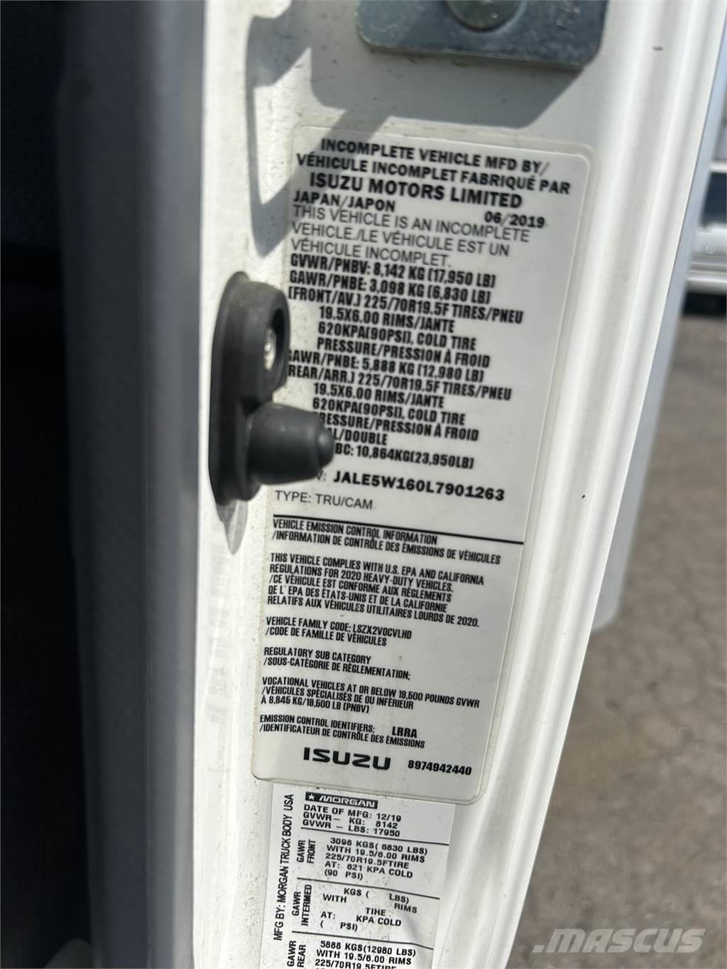 Isuzu NQR Kapali kasa kamyonlar