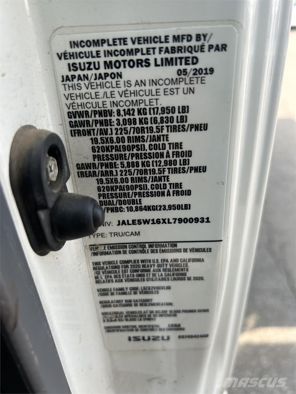 Isuzu NQR Damperli kamyonlar